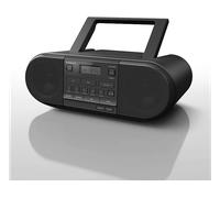 RADIO PORTATILE PANASONIC RXD500, Lettore CD integrato, 20 W (RMS), Nero