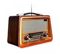 Radio portatile retrò, altoparlante wireless Bluetooth, ricevitore radio stereo AM/FM, lettore USB TF AUX MP3, stile classico