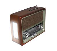 Radio Portatile Retrò LTC NETTA Bluetooth FM/AM/SW USB Pannello solare