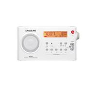 Radio portatile Sangean PR-D7 - Bianco - Sintonizzatore digitale AM/FM - 10 stazioni programmabili - Ricerca automatica