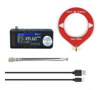 Radio portatile SI4732, per DSP Full-band Radio Receiver Supporta HF SW per MW e VHF Ranges con FM AM LSB e USB (rosso)