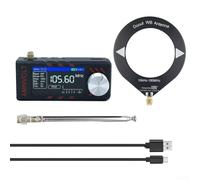 Radio portatile SI4732, per ricevitore radio DSP a banda intera, supporta HF SW per intervalli MW e VHF con FM AM LSB e USB (nero)