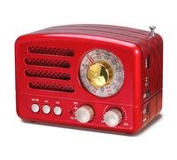 Radio Portatile Vintage FM/AM(MW)/SW, Altoparlante Bluetooth, Manopola Di Regola