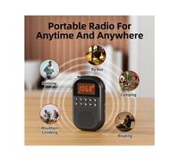 Radio Pro - USB/ Dual Card Decoding - HD Sound Quality - Portable for Outdoor Use - One-Click Station Search