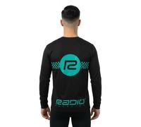Radio Raceline Maglietta A Maniche Lunghe Checker Black