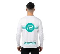 Radio Raceline Maglietta A Maniche Lunghe Checker White