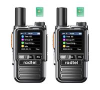 Radio Radtel P8 PoC (Push-to-Talk su cellulare), walkie talkie a portata illimitata per tutto il paese, radio bidirezionali, radio amatoriale GXIN (confezione da 2 con 2 SIM)