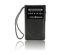Roadstar Radio FM analogica portatile TRA-1230BK – leggera, a batterie, presa cuffie, nera