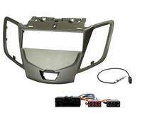 Radio Singolo din Grigio Cruscotto Pannello Cavi Adattatore Per Ford Fiesta MK7