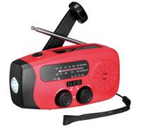 Radio solare di emergenza "NFS-2005" manovella, batteria, USB, torcia elettri...