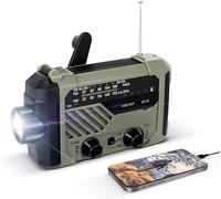 Radio Solare Emergenza Sopravvivenza Hight Tech Militare, Radio Portatile manovella, Radio Generatore con AM/FM, Radio di emergenza con manovella, Attrezzature di Sopravvivenza Professionale