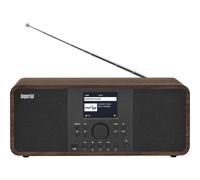 Imperial DABMAN i205 - Radio Internet/DAB+ (2 × 15 Watt, servizi di streaming, Bluetooth, Webradio, radio FM, display a colori, controllo app, sveglia) - effetto legno