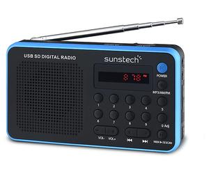 RADIO SUNSTECH Portable digital AM/FM radio Black