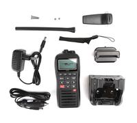 Radio VHF marina portatile con GPS, ricetrasmettitore impermeabile per nautica e vela, sommergibile con grado di protezione IPX7, design galleggiante