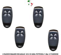 RADIOCOMANDI CODICE VARIABILE 4 10 DIPSWITCH BICANALE 433,92 MHz SECURVERA