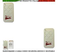RADIOCOMANDO 2 PZ SV-TRC FR 433,92 MHz CODICE 66 BIT ROLLING CODE 4 CANALI SBECO