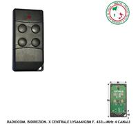 Radiocomando 4 Canali Bidirezione Centrale Sydra GSM Antifurto Radio LysaGSM evo