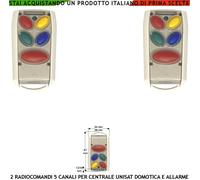 Radiocomando Bidirezionale Fr. 868MHz 5 Canali 2 Pezzi Gestisce Centrale Unisat2
