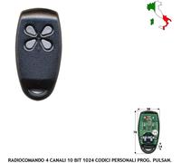 RADIOCOMANDO CODICE VARIABILE DA 10 DIPSWITCH BICANALE 433,92 MHz SECURVERA