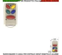 Radiocomando Gestisce Centrale Unisat2 Fr. 868MHz 5 Canali Bidirezionale Domotic
