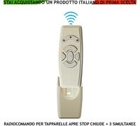RADIOCOMANDO PER CENTRALE 3 TAPPARELLE FR 433,92 MHZ 9 FUNZIONI SALI SCENDI STOP