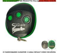Radiocomando Securvera Clona 3 Canali Fr. 433,92 MHz Duplica Telecomandi 12/66 B