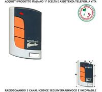 Radiocomando SV-ECO Fr. 433,92 MHz Codice Securvera Rolling Code 64 Bit 3 Canali