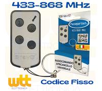 TELECOMANDO APRICANCELLO A DOPPIA FREQUENZA 433/868 MHZ BRAVO