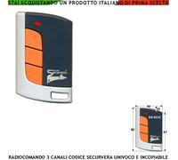 Radiocomando Telecomando Freq. 433,92 MHz Sicurezza Rolling Code 64 Bit 3 Canali