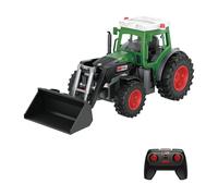 Mondo Motors Trattore con benna radiocomandato, modello in scala 1:24, pacco batterie ricaricabili incluso, giocattolo per bambini 63864