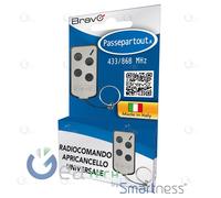 RADIOCOMANDO UNIVERSALE PROGRAMMABILE DUPRICATORE 433.92MHZ BRAVO PASSEPARTOUT X
