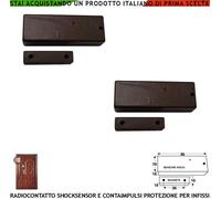 Radiocontatti Sismici Sintap 2 Pz Codice Secur-Lisa GSM Antifurto Wireless Sydra