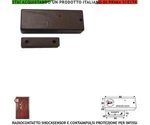 Radiocontatto 433,92 MHz Sismico Sintap Codice Secur-Lisa GSM Antifurto Wireless