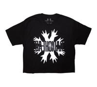 Radiohead 'Cut Hands' Top corto da donna nero - NUOVO E UFFICIALE