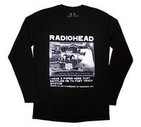 Radiohead 'Ice Caps' Maglia nera a maniche lunghe NUOVO E UFFICIALE