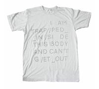 Radiohead 'Trapped' (Bianco) T-Shirt - NUOVO E UFFICIALE