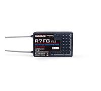 Radiolink 2.4Ghz R7FG Ricevitore giroscopico a 7 canali con telemetria di tensione Controllo a lungo raggio, RC Crawler di controllo radio per barche per auto RC6GS V3/RC4GS V3/T8FB/T8S/RC8X/T16D/T12D