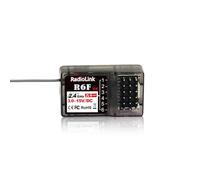 Radiolink Ricevitore R6F RC 2.4 GHz 6 canali, Ampia Portata Fino a 400 m, per Auto Barche Compatibile con RC6GS V3/RC4GS V3/T8FB/T8S/RC8X/T16D/T12D