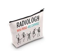 Radiologia Tecnologo Apprezzamento Regalo Si Posa Esporre Sacchetto Trucco X-ray Tech Borsa Cosmetica Radiologia Regalo di Laurea Cerniera Borsa Da Viaggio, Posa Esportiamo