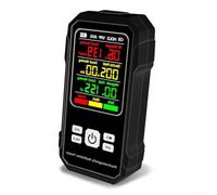 Radiometro compatto con rilevamento multi parametro per la sicurezza domestica e la valutazione sul posto di lavoro (nero)