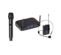 RADIOMICROFONO UHF SOUNDSATION WF-U216HP 16+16 CH 1 TX MANO 1 BODYPACK & ARCHETTO 521-549MHz