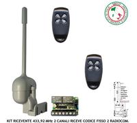 Radioricevente Fr. 433,92 MHz 2 Radiocoman 2 Canali 12/24 V Codice Fisso Stealth