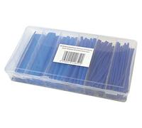 Radiostore Assortimento di tubi termoretraibili, 100 pezzi, blu
