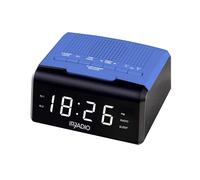 Radiosveglia BLU IRRADIO IR-Clock AM/FM SLEEP SNOOZE OROLOGIO CON 2 ALLARMI