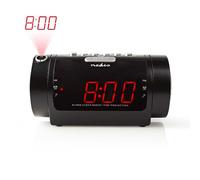 RADIOSVEGLIA DIGITALE CON PROIETTORE AM/FM SNOOZE DISPLAY A LED COL. NERO NEDIS