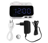 Radiosveglia digitale con ricarica USB, doppio allarme e termometro per uno stile di vita pratico.