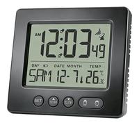Radiosveglia Digitale, Radiosveglia con 2 Orari di Allarme, Termometro, Oro6840