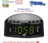 RADIOSVEGLIA TREVI RC846 D FM PLL NERA FUNZ. SNOOZE SLEEP SVEGLIA PROGRAMMABILE