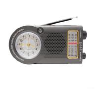 Radiosveglia multi-banda con altoparlante USB, design portatile compatto in ABS per viaggi, campeggio, attività all'aperto