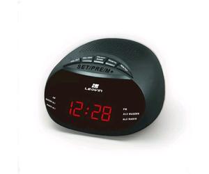 Radiosveglia Orologio Digitale LED Rosso AM/FM Snooze Timer 24H alimentatore